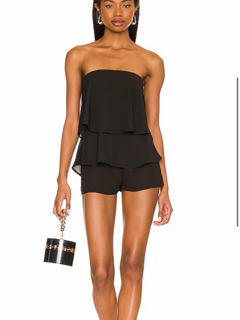 superdown- Jocelyn Romper in Black